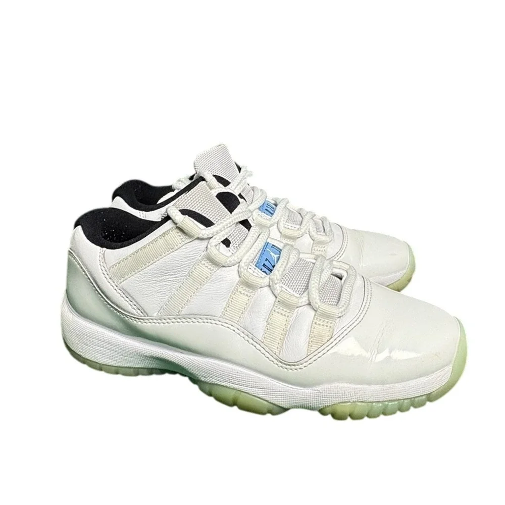 Nike‎ Air Jordan 11 Retro Low Legend Blue White Kids 5.5Y 528896-117
